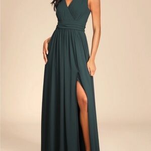 Lulu’s Thoughts of Hue Green Dress